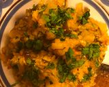 A picture of step 9 of Eggplant curry.