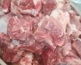 A picture of step 1 of Mutton Jhalfrezi.