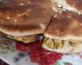 صورة لخطوة 14 من وصفة كسرة خميرة (مطلوع) محشي 😋😋😋