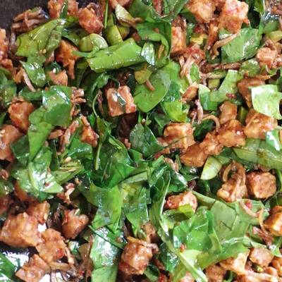 Foto Tumis Tempe Daun Melinjo