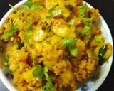 A picture of step 5 of Potato bhaji.