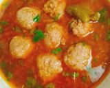 A picture of step 16 of Beef kofta curry.