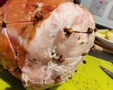 A picture of step 6 of Gammon Joint with Honey and Mustard Glaze.