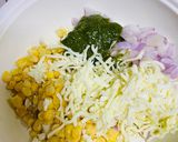 A picture of step 2 of Paneer Pesto Corn Sandwich.