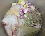 A picture of step 1 of Chicken Yakhni Pulao.