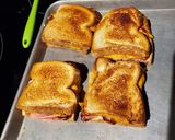 A picture of step 5 of Air Fryer Ham & Cheese Sandwiches.