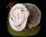 Foto del paso 5 de la receta Lomo de cerdo relleno de jamón ibérico, queso y panceta ahumada