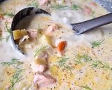 Une image de l'étape 2 de Soupe crémeuse au saumon.