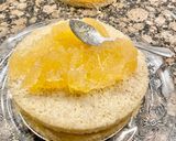 Foto del paso 5 de la receta Pastel con coca de almendras, cabello de ángel y ganaché