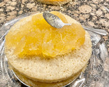 Foto del paso 5 de la receta: Pastel con coca de almendras, cabello de ángel y ganaché