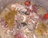 A picture of step 1 of Ayamase stew.