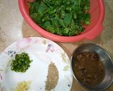 A picture of step 1 of Green Chutney.