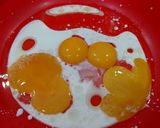 Hình bước làm 1 của món Bánh gato Hồng Kông