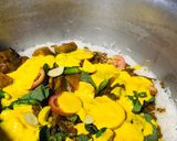 A picture of step 8 of Mutton Biryani.