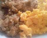 Foto langkah ke 7 dari resep Cheessy Hash Brown with Scramble Egg.