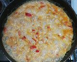 Foto del paso 5 de la receta: Barquitas cremosas de pollo y verduras gratinadas