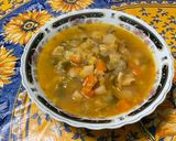 Une image de l'étape 30 de Soupe de légumes aux aromates, ail frais et fumet de porc.