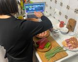 Foto del paso 4 de la receta: Paella mini para tres, con albóndigas