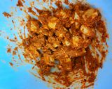 A picture of step 5 of Paneer Popcorn with Walnut Masala Mix.