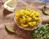 A picture of step 5 of Raw papaya besan Curry in 10 minutes (kacha papaya no lot vado sambharo).