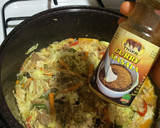 A picture of step 5 of Beef and cabbage sauce (my version).