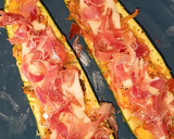 Foto del paso 6 de la receta: Calabacines rellenos de verduras con virutas de jamón