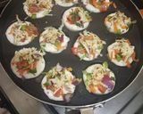 A picture of step 5 of Appam with hot chilli sauce and veg hot and sour soup.