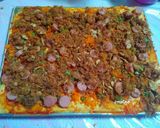 Foto langkah ke 5 dari resep Pizza Labu Kuning Topping Worcis (wortel buncis).