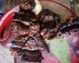 A picture of step 5 of Nyama choma (beef).
