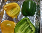 A picture of step 2 of Roasted Bell Peppers.