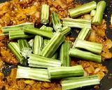 A picture of step 3 of Vegetarian fish with banana curry.