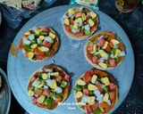 A picture of step 3 of Mini Veg Pizza Bites (Italian Party Appetizer).