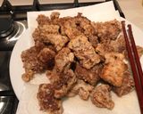 A picture of step 4 of Black vinegar mustard pork.