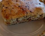 A picture of step 8 of Turkey, Corn, and Blue Cheese Quiche.