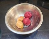 A picture of step 3 of Pinwheel Beetroot Pulp Poori.