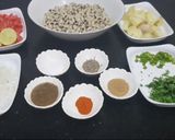 A picture of step 1 of Chatpati lobia chaat.