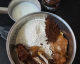 A picture of step 1 of Oatmeal Pancake with Fresh Cream and Beetroot Eggless.