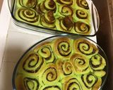 Foto langkah ke 4 dari resep Cinnamon roll dan nutela chese roll pandan.