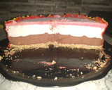 Foto del paso 8 de la receta: Torta helada con glaseado espejo marmoleado