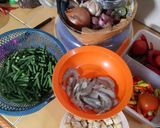 Foto langkah ke 1 dari resep TUMIS UDANG, KACANG PANJANG dan TEMPE.