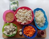 Tofu zöldségekkel és bulgurral recept fázis 1 fotója