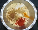 A picture of step 1 of Patra (Alu Vadi).