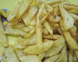 A picture of step 1 of Chicken pizza fries.
