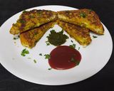 A picture of step 6 of Besan Bread Toast.