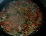 Foto del paso 4 de la receta: Pollo al disco con salsa de champignon y papas en cubo fritas