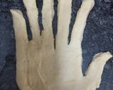 A picture of step 4 of Spooky Hands Bread.