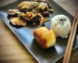 Foto del paso 14 de la receta Cena china: Ternera con setas y bambú & Pan chino