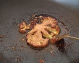 A picture of step 3 of Grilled Cauliflower with Hummus and Chimichurri.
