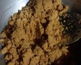 A picture of step 1 of Besan ki burfi.