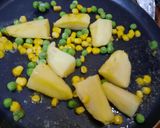 A picture of step 14 of Masala Breakfast Omelette with sauted vegetable.